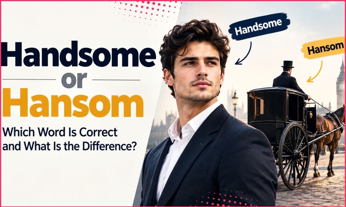 Handsome or Hansom: Which Word Is Correct and What Is the Difference?