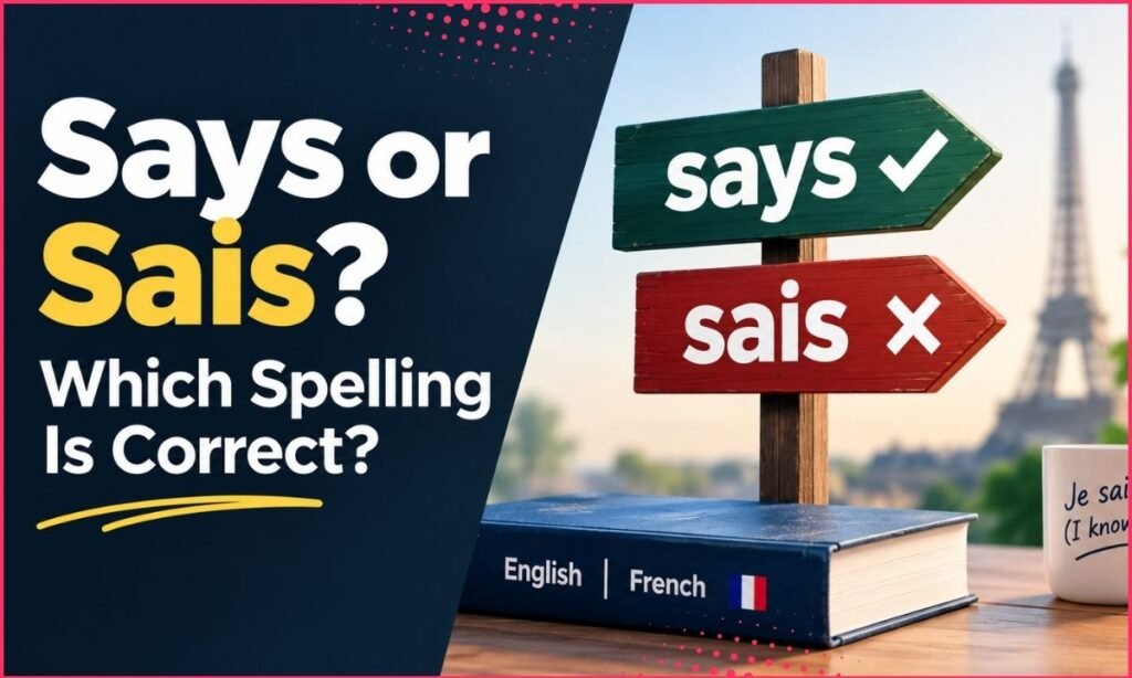 Says or Sais: Which Spelling Is Correct?