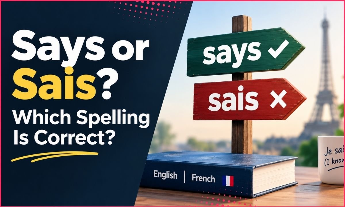 Says or Sais: Which Spelling Is Correct?
