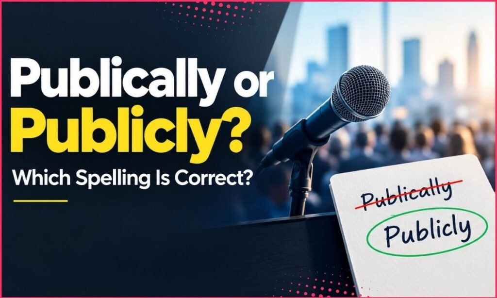 Publically or Publicly: Which Spelling Is Correct?