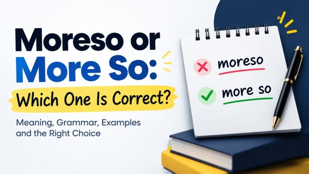 Moreso or More So: Which One Is Correct?