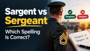 Sargent vs Sergeant: Which Spelling Is Correct?