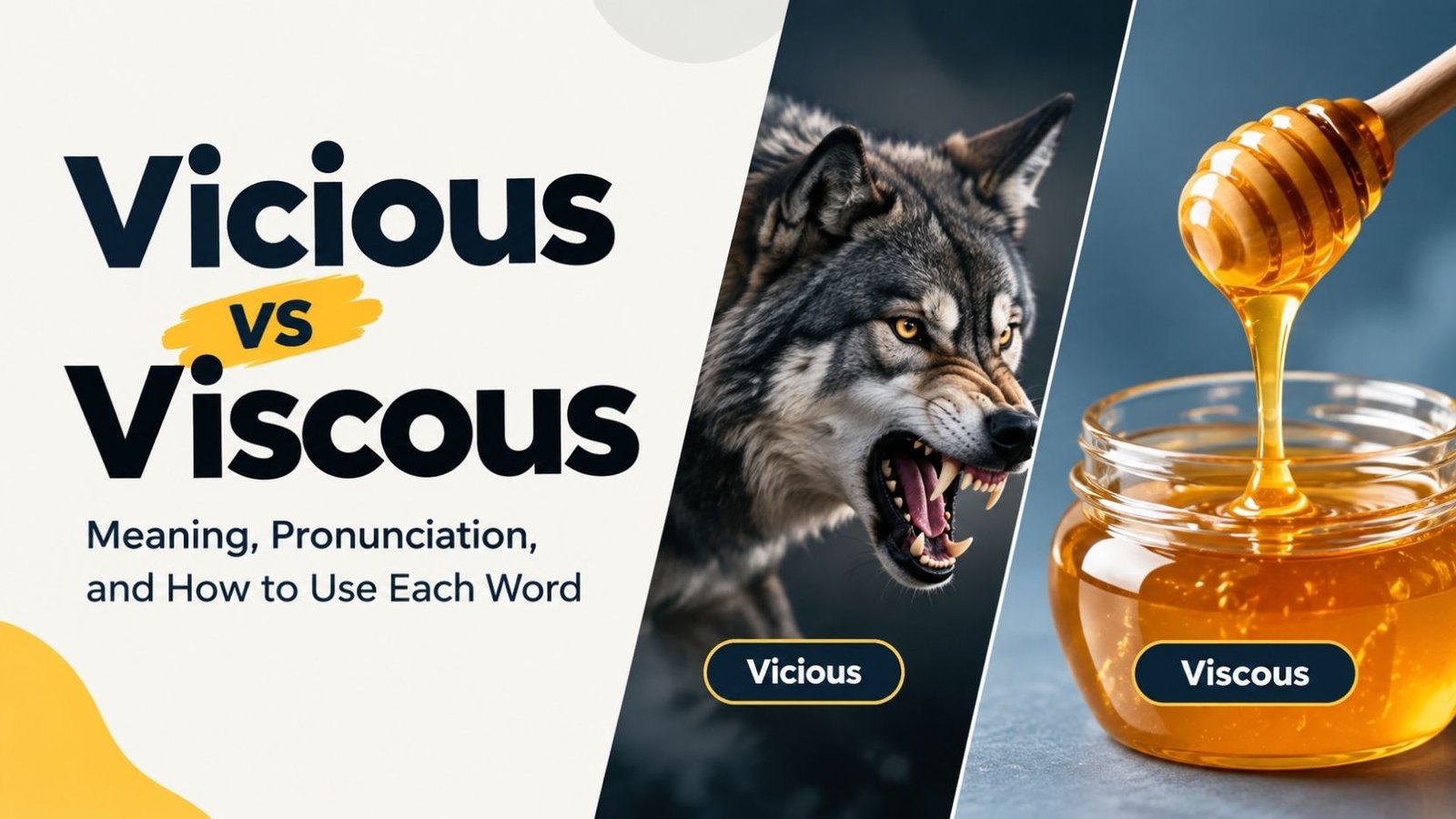 Vicious vs Viscous: Meaning, Pronunciation, and How to Use Each Word